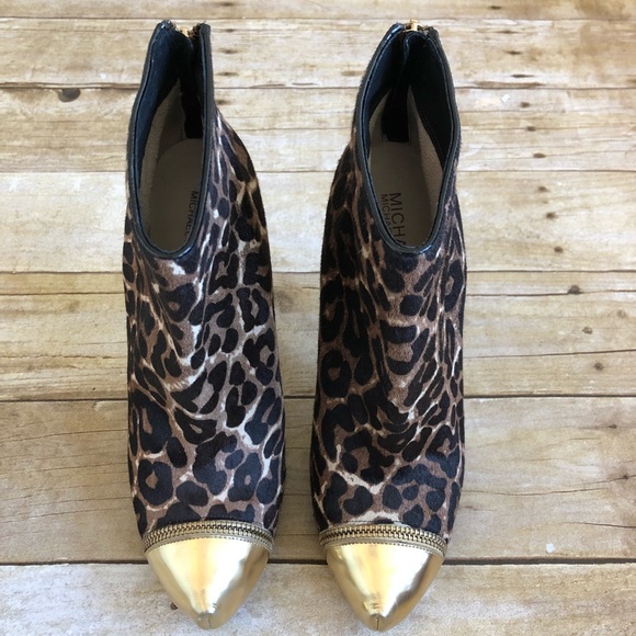Michael Kors Cheetah Calf Hair Cynthia Booties - Picture 7 of 8